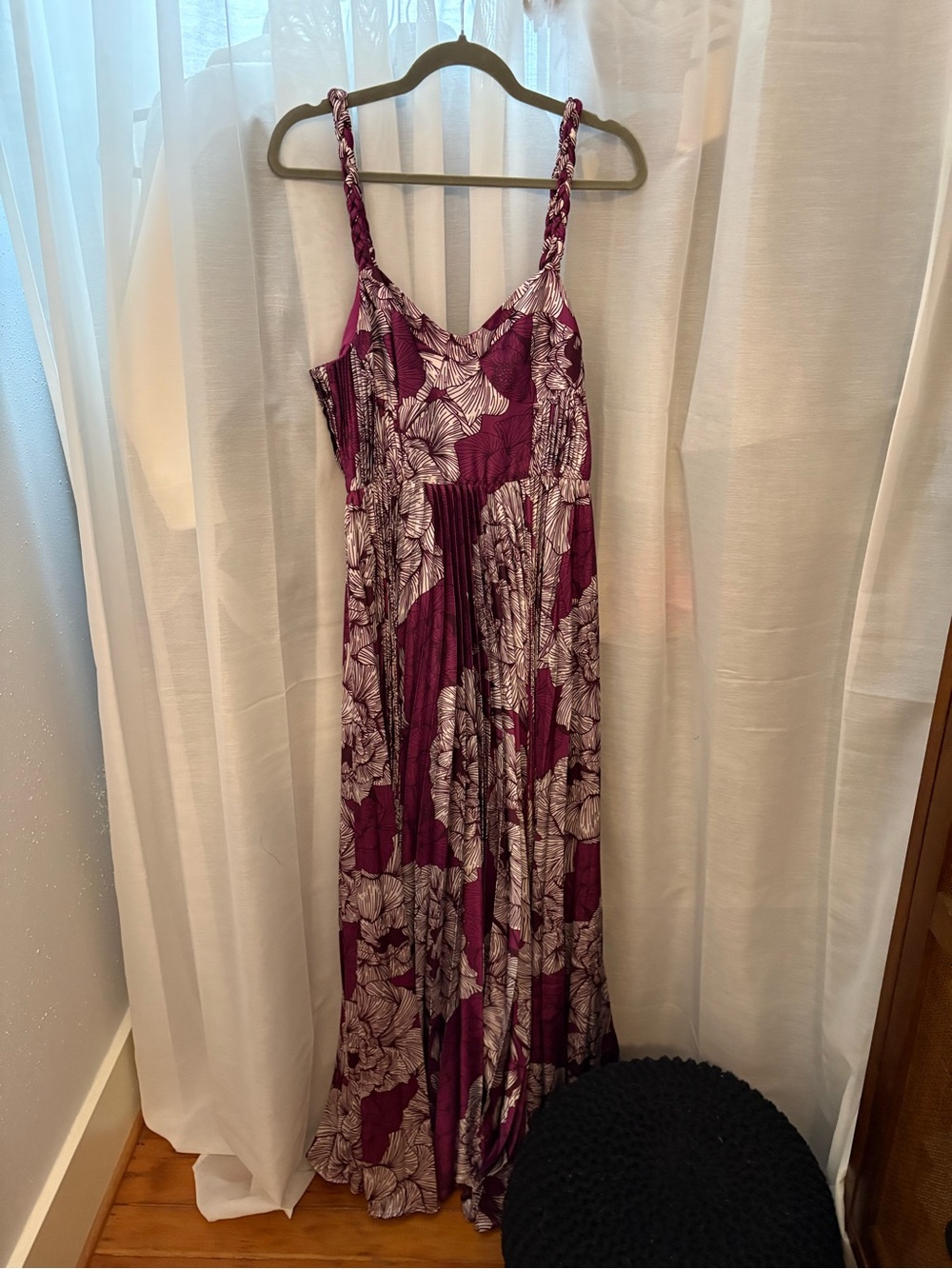Hutch Magenta Linny Floral Maxi Dress